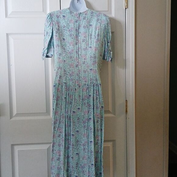 Jane Schaffhausen  Belle France  Petite vintage floral lace dress  Sz 10… - Picture 7 of 10